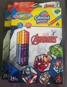 Kredki Colorino trójkątne Avengers podwójne 24 kolory/12 kredek