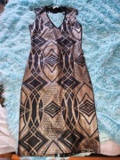 Sukienka złoto czarna 