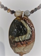 PROMOCJA!!! KAMEA SREBRO 925  JASPIS ANIOŁ AGATY