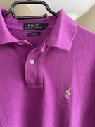 Koszulka Polo bluzka z kołnierzykiem Ralph Lauren M różowa fioletowa fuksja