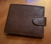 Skórzany Portfel Męski PREMIUM | RFID | Elegancki brązowy 