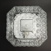 Plafon szklany w kwadracie , szkło "bubble glass" , stan bardzo dobry