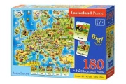puzzle 180 el MAPA EUROPY Castorland E-227