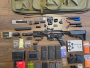 G&G GC16 300 BOT, Kolimator AimPoint T-1, Tracer, Chronograf duży zestaw