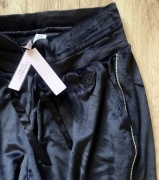 Czarne spodnie dresowe welur Victoria’s Secret