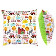 Poszewka 40x40 cm Mini Farma Traktor- Bawełna