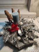 Stroik świąteczny bożonarodzeniowy na stół 