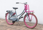 Rower Damka 24 Popal Holenderski Cargo holenderka damski miejski różowy