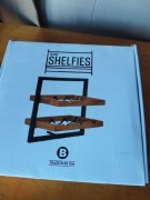 Półka na wino wisząca Shelfies 35x25,5x35 cm 