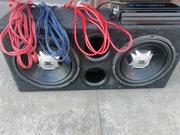 Skrzynia basowa 2200w wraz z wzmacniaczem 