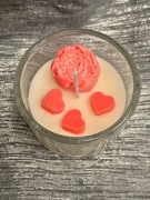 ŚWIECA SOJOWA WALENTYNKOWA RĘKODZIEŁO