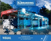 Otok myjni / attyka / myjnia bezdotykowa / baner / rebranding myjni