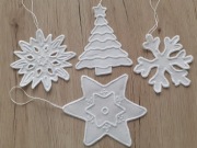 OZDOBY ŚWIĄTECZNE WYKONANE HAFTEM 4 szt (3)