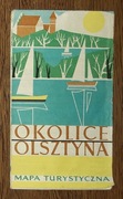 Okolice Olsztyna - mapa turystyczna z roku 1975