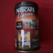 Metalowa puszka kolekcjonerska Nescafe 75 lat