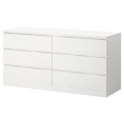 Komoda biała z szufladami Ikea MALM