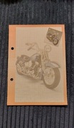 Karteczka motocykl Harley Davidson