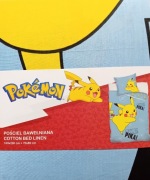 Komplet pościeli bawełnianej 160 x 200 Pokemon