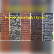 ogrodzenie, stara cegła, kamień, ala klinkier