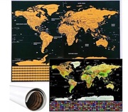 Mapa Świata- zdrapka.