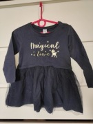 NOWA granatowa sukienka Cool Club tiulowa 92 cm