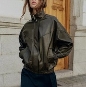 ZARA kurtka bomberka z wysokim kołnierzem XS