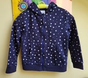 Sinsay bluza dresowa 122 zamek granat H&M