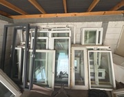 Okna używane – drewniane BOGDAŃSKI i PCV – po wymianie, stan bardzo dobry