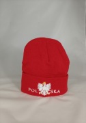 Czapka zimowa unisex czerwona, polska jakość 