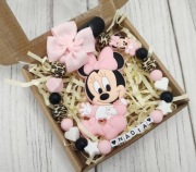 Zawieszka do smoczka imienna gryzak myszką Minnie 