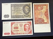 100 zł 1932, 100 zł 1948 , 500 zł 1940 - REPRODUKCJE PWPW.