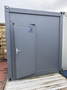 KONTENER BIUROWY ZAPLECZE BUDOWY SOCJALNY SZATNIA Z PRZEDSIONKIEM 2,5x6