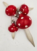 Stara bombka PRL muchomorki