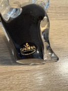 Dwie szklane rzeźba figurka kot Huta Szkła Artystycznego Sabina