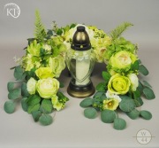 Wianek , całoroczny stroik na grób, Dekoracja na cmentarz