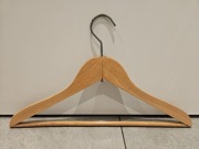 Stary drewniany wieszak na ubrania z poprzeczką na spodnie Gorlice 