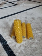 Świeczki hand made z wosku pszczelego