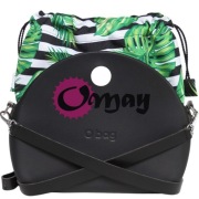 Czarny organizer worek do Obag MOON LIGHT liście monstera komin OMAY