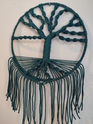 Łapacz , drzewo, makrama.