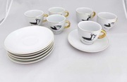 Zestaw Filiżanek Do Espresso Master 6os. 70ml Porcelana