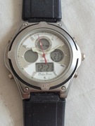 PHILIP PERSIO Sportowy Ana-Digi | Biało-Khaki Tarcza