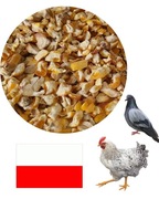 Sucha kukurydza kruszona, naturalna pasza, karma dla drobiu 20 kg