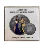 Srebrna moneta Britannia and Germania Allegories 1oz