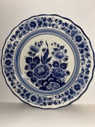 Piękny talerz dekoracyjny Delft Handwerk Holland - ręcznie malowany