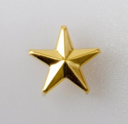 Gwiazdka złota metalowa ćwiek 15mm - 1000szt