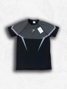 Koszulka sportowa na siłownie Gymshark czarno szara obcisła L