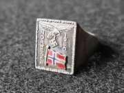 Niemcy, III Rzesza, Oryginalny pierścień/sygnet Norwegen 1940.