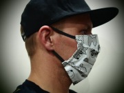 Streetwear, maska bawełniana. 