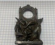 Wyjątkowy Monogram z Brązu Myśliwski- Mocowanie na skóre