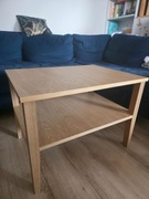 Stolik kawowy z forniru dębowego – ręcznie wykonany